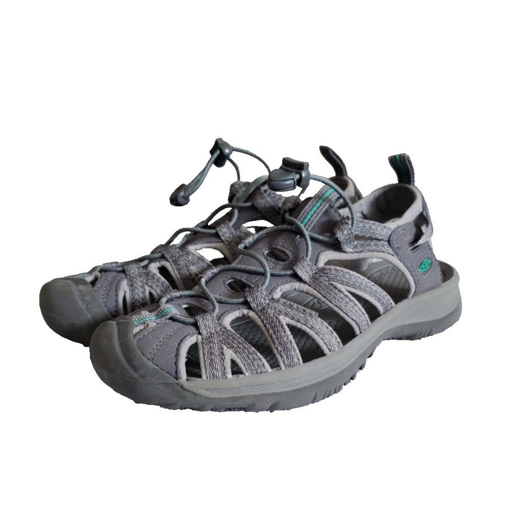 Keen Whisper Outdoor Closed Toe Sport Sandals Women's Size 9 Teal Gray Bungee